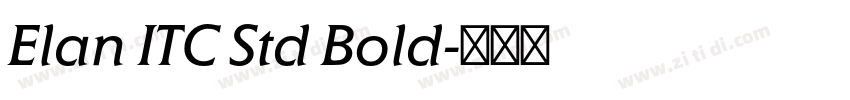 Elan ITC Std Bold字体转换